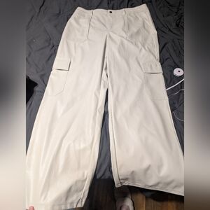 Women's Leather Cargo Pants